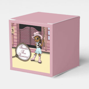 American Cowgirl Birthday Geschenkschachtel