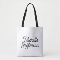 American Creative Trendy White Black Calligraphy