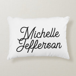 American Creative Trendy White Black Calligraphy Dekokissen