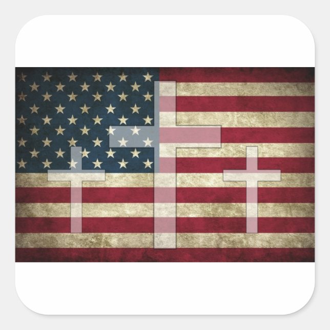 American Cross Sticker (Vorderseite)