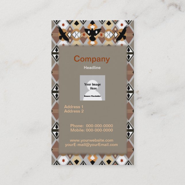 American Crow Business Card Visitenkarte (Vorderseite)