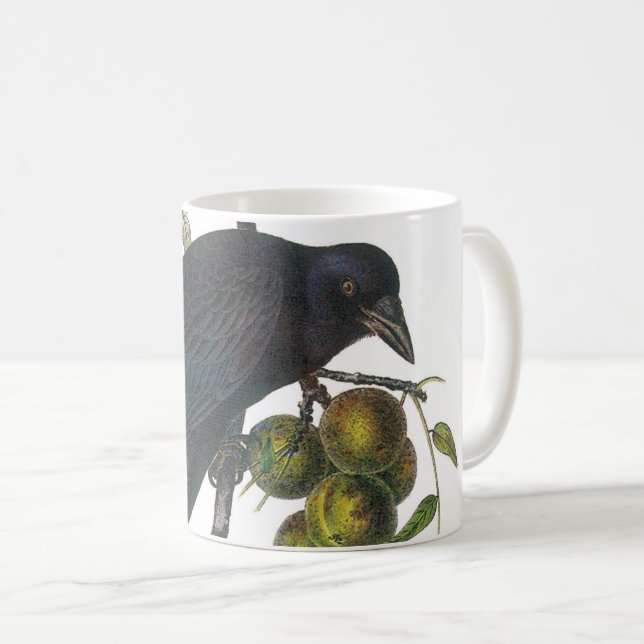 American Crow von Audubon Kaffeetasse (VorderseiteRechts)