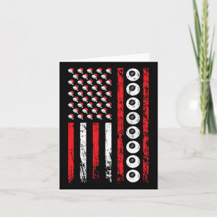 American Cue Sports Flag Weihnachtsbillard Athleti Karte