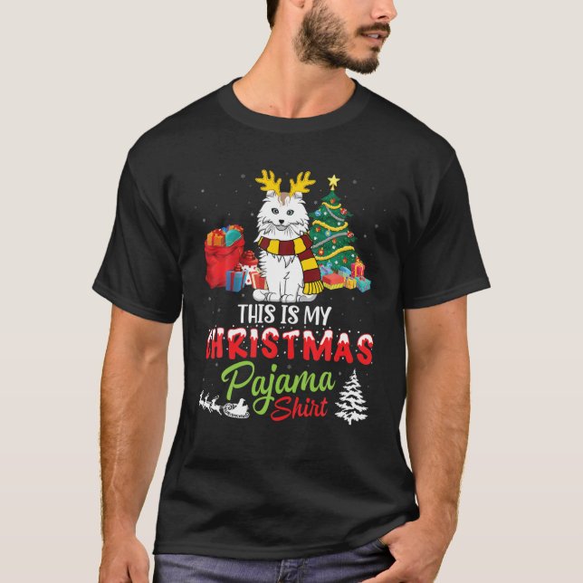 American Curl Weihnachten Kostüme präsentiert dies T-Shirt (Vorderseite)