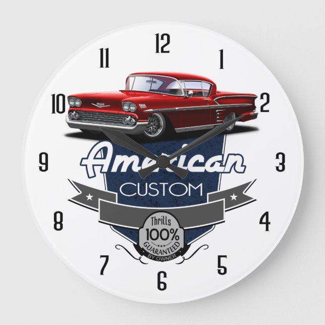 American Custom Impala Große Wanduhr (Vorderseite)