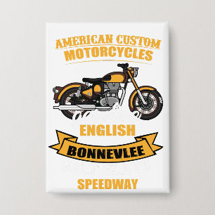American Custom Motorrad Bonneville Speedway Button