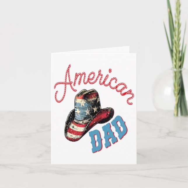 American Dad Cowboy  Feiertagskarte (Vorderseite)