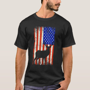 American Dee Hunter Patriotic American Flag T-Shirt