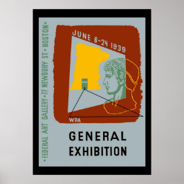 American Design Exhibit Boston Poster