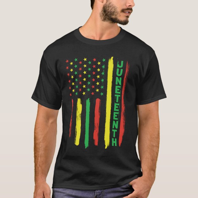 American Design for Black History Liebhaber T-Shirt (Vorderseite)