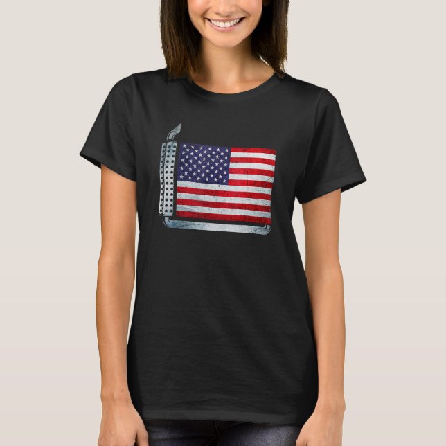 American Diesel Flag American Flag 4. Juli Tru T-Shirt (Vorderseite)