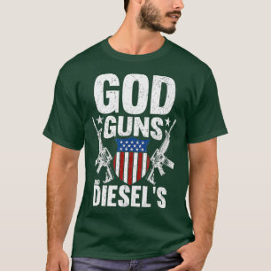 American Diesel Truck Eigentümer Gottes Gewehre Di T-Shirt