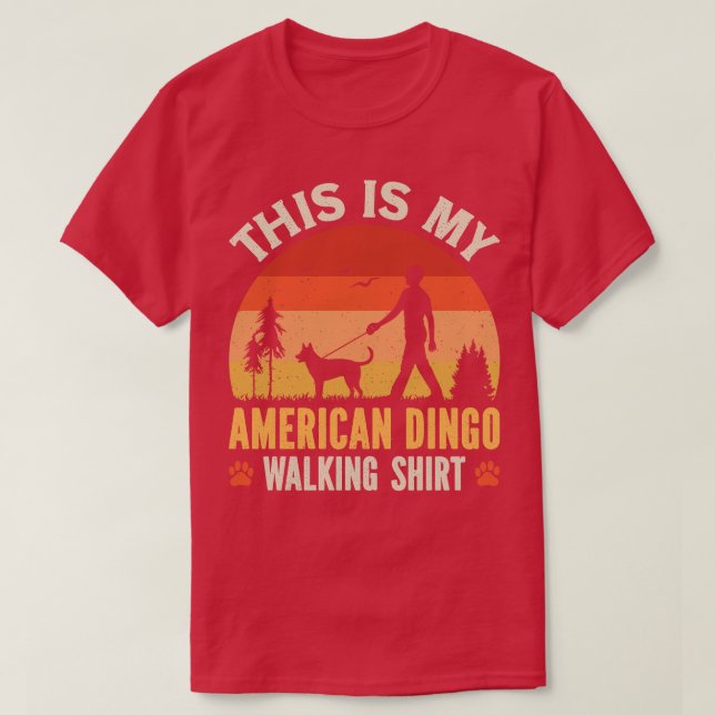American Dingo Walking T-Shirt (Design vorne)