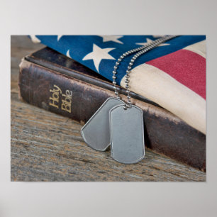 American Dog Tags Poster