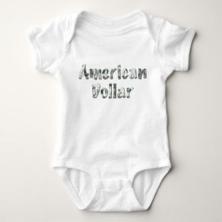 American Dollar Money Typography – Cute Baby Strampler