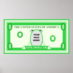 American Dollar Template Poster
