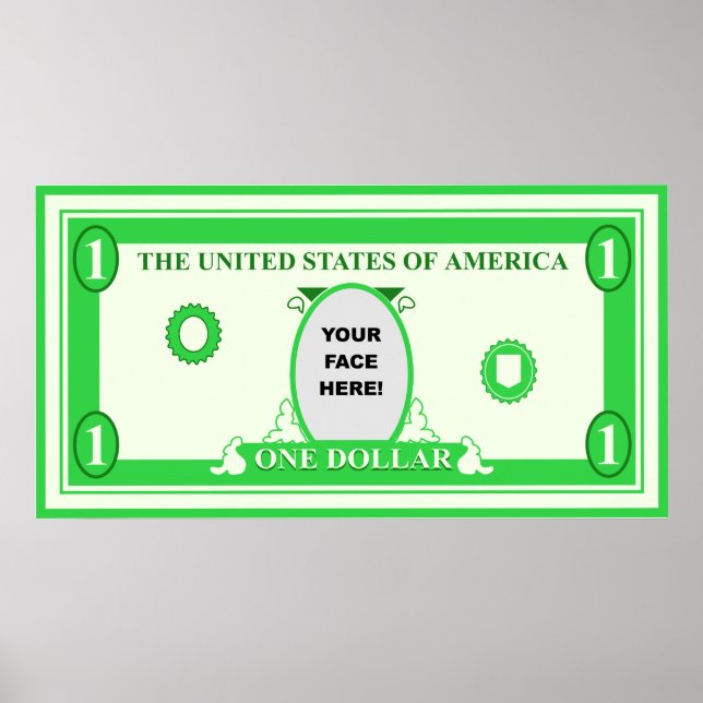 American Dollar Template Poster (Vorne)