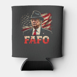 American Donald Trump FAFO USA Flag Patriotic Dosenkühler