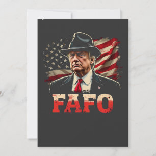 American Donald Trump FAFO USA Flag Patriotic Einladung