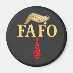 American Donald Trump FAFO USA Flag Patriotic Magnet