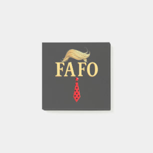 American Donald Trump FAFO USA Flag Patriotic Post-it Klebezettel