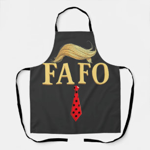 American Donald Trump FAFO USA Flag Patriotic Schürze