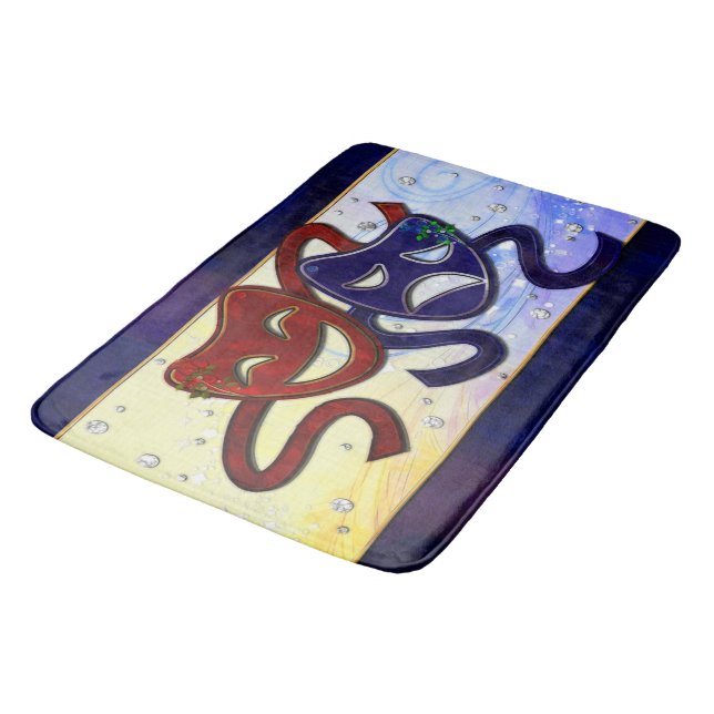 American Drama Comedy & Tragedy Badematte (Schrägansicht)