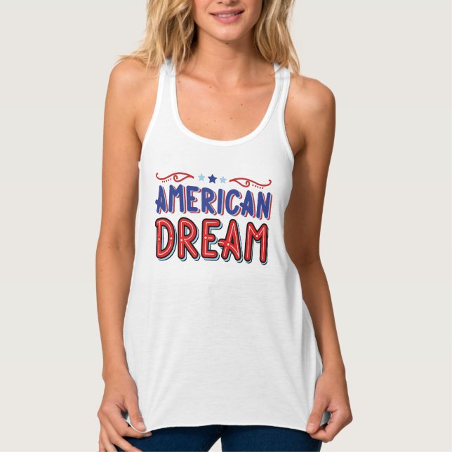 American Dream Tank Top – Patriotic Women’s Summer (Vorderseite)