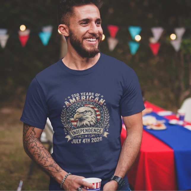 American Eagle 250 Years Independence Anniversary  T-Shirt (Von Creator hochgeladen)