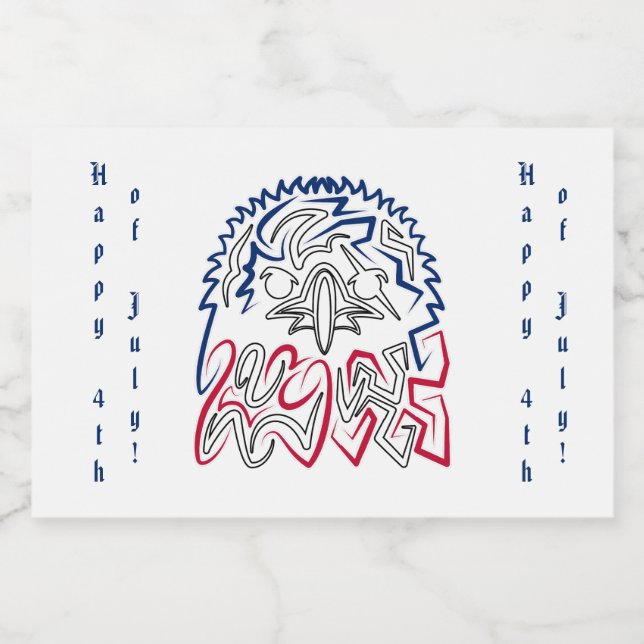 American Eagle Alkoholflaschenetikett (Einzelnes Label)