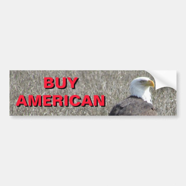 American Eagle Buy American Products Autoaufkleber (Vorne)