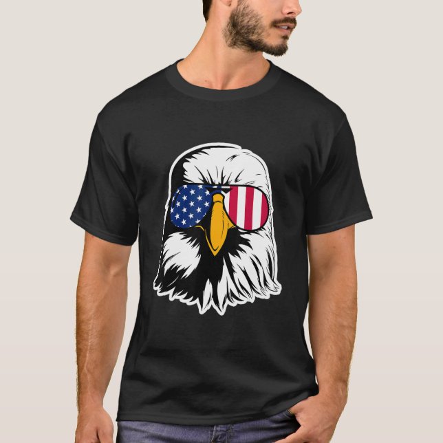 American Eagle Cool Visor Unabhängigkeitsfeier T-Shirt (Vorderseite)