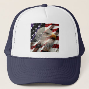 American Eagle Flag Hat Truckerkappe