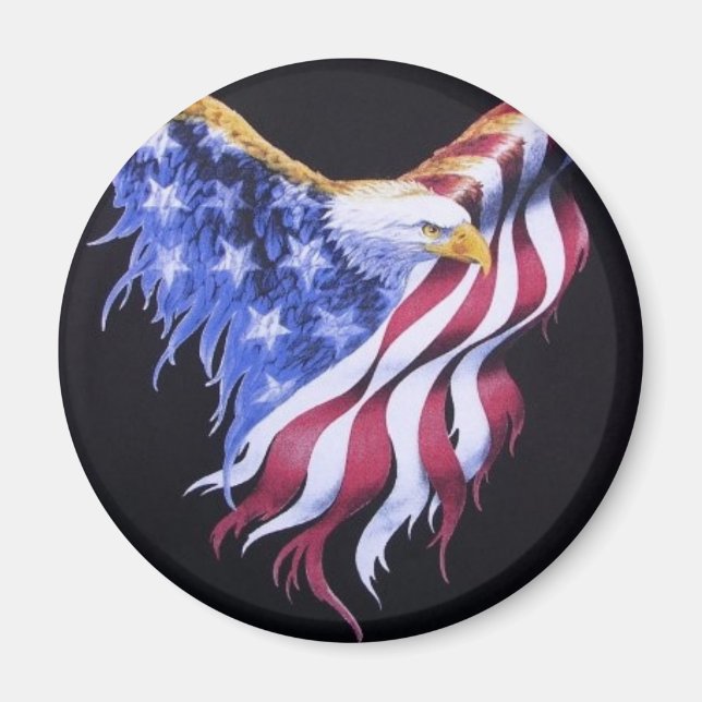 American Eagle Flag Magnet (Vorne)