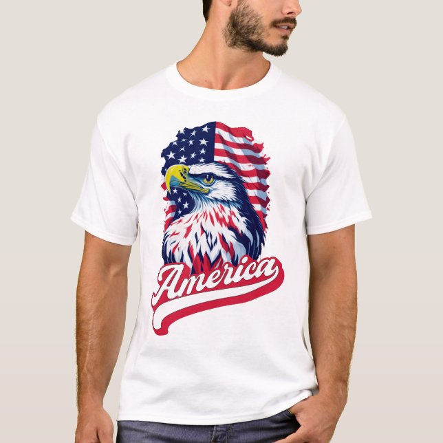 American Eagle Flag T-Shirt (Vorderseite)