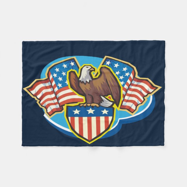 American Eagle Fleece Blanket (Vorderseite (Horizontal))