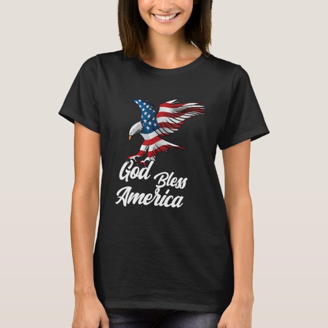 American Eagle God Bless America T-Shirt (Vorderseite)