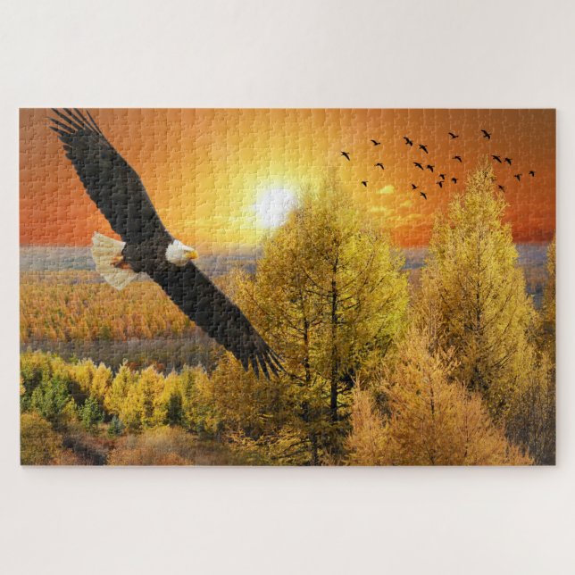 American Eagle Herbstfarben Jigsaw Puzzle (Horizontal)
