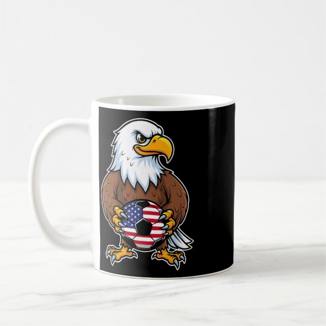 American Eagle Holding Fußballspieler Ll  Kaffeetasse (Links)