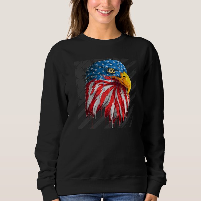 American Eagle Holiday American Flag Sweatshirt (Vorderseite)