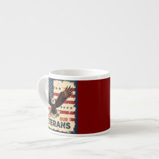 American Eagle Honor Our Veterans Specialty Mug Espressotasse
