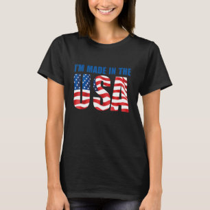 American Eagle Ich bin Made in the USA Flag 4. T-Shirt