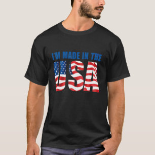 American Eagle Ich bin Made in the USA Flag 4. T-Shirt
