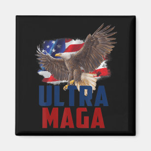 American Eagle Patriotic Vathers Day Ultra MAGA Fl Magnet