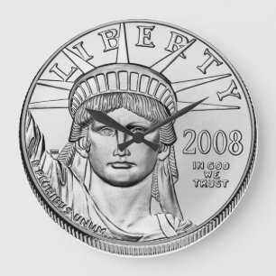 American Eagle Platinum Reverse Proof Coins Große Wanduhr