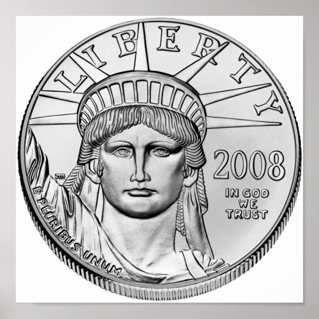 American Eagle Platinum Reverse Proverse Coins Poster (Vorne)