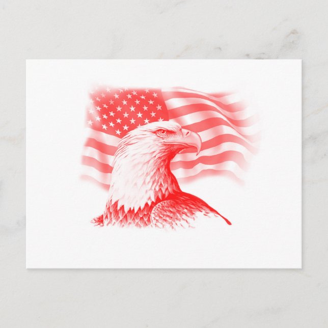 American Eagle Post Card Postkarte (Vorderseite)