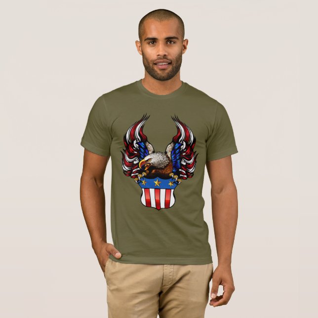 American Eagle, Red White & Blue, Patriot, T-Shirt (Vorne ganz)