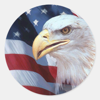 American Eagle Runder Aufkleber