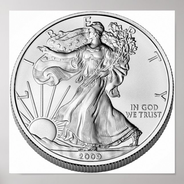 American Eagle Silver Bullion Coin Poster (Vorne)